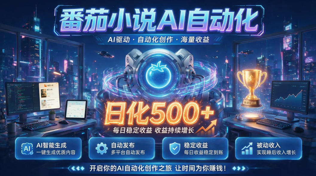 小白可做番茄AI，居家轻创业，每日稳赚500➕，普通人低门槛轻松线上增收【揭秘】-冒泡网