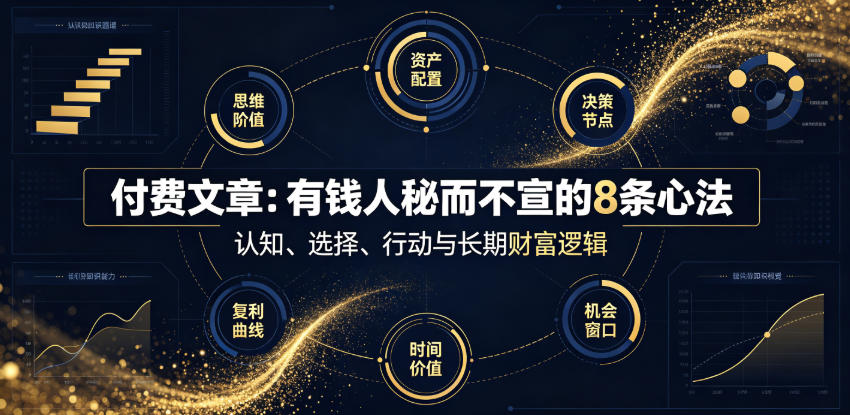 付费文章：有钱人秘而不宣的8条心法-冒泡网