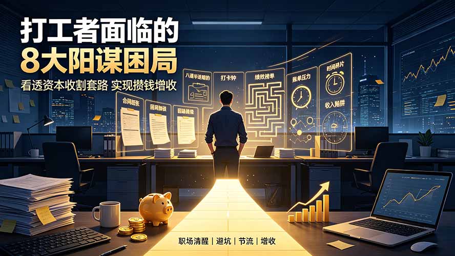付费文章：打工者面临的8大阳谋困局，看透资本收割套路实现攒钱增收-冒泡网