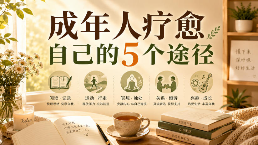 付费文章：成年人疗愈自己的5个途径-冒泡网