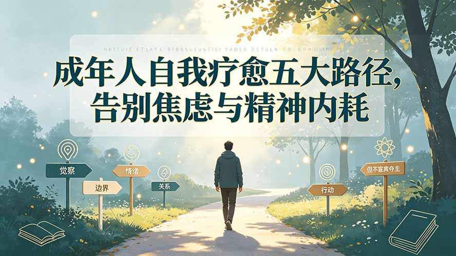 付费文章：成年人自我疗愈五大路径，告别焦虑与精神内耗-冒泡网
