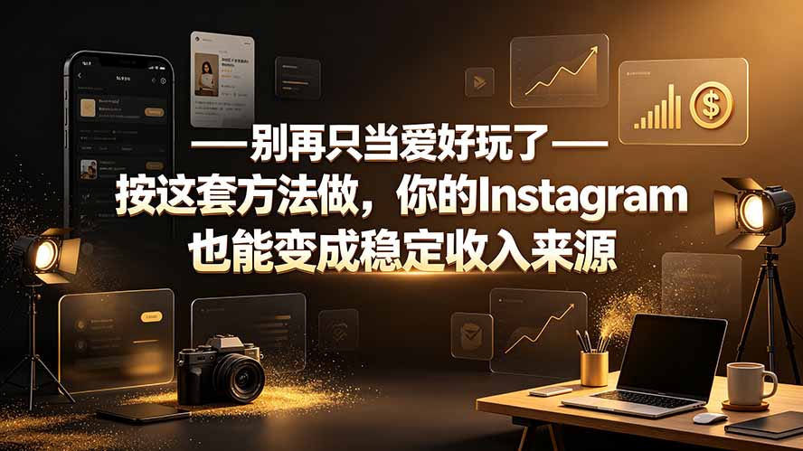 别再只当爱好玩了——按这套方法做，你的Instagram也能变成稳定收入来源-冒泡网