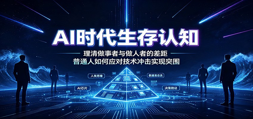 AI时代生存认知：理清做事者与做人者的差距，普通人如何应对技术冲击实现突围-冒泡网