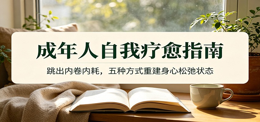 成年人自我疗愈指南：跳出内卷内耗，五种方式重建身心松弛状态-冒泡网