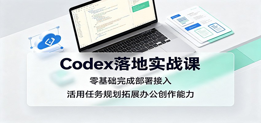 Codex落地实战课：零基础完成部署接入，活用任务规划拓展办公创作能力-冒泡网