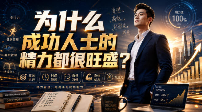 付费文章：为什么成功人士的精力都很旺盛？-冒泡网