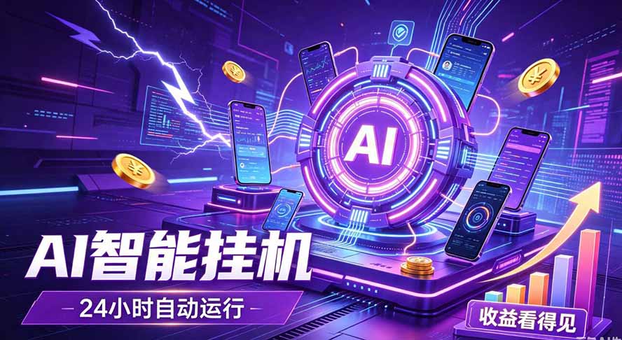AI智能广告挂机，躺赚新模式 设备托管运行，解放双手持续变现-冒泡网