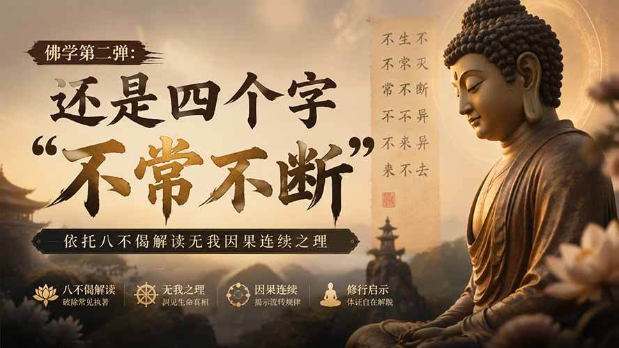 付费文章：佛学第二弹：还是四个字“不常不断”依托八不偈解读无我因果连续之理-冒泡网