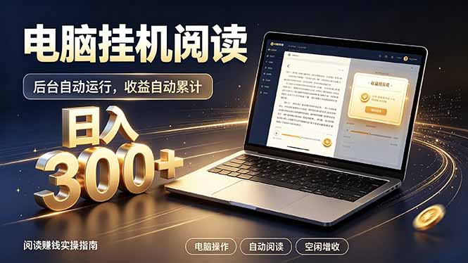 看小说也有收益？自动化流程，轻松日入300+-冒泡网