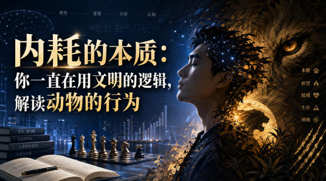 付费文章：内耗的本质：你一直在用文明的逻辑，解读动物的行为-冒泡网