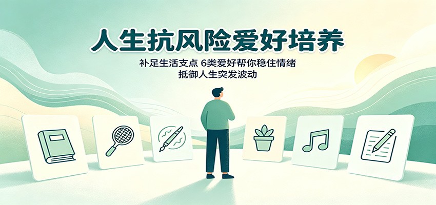 人生抗风险爱好培养：补足生活支点，6类爱好帮你稳住情绪，抵御人生突发波动-冒泡网