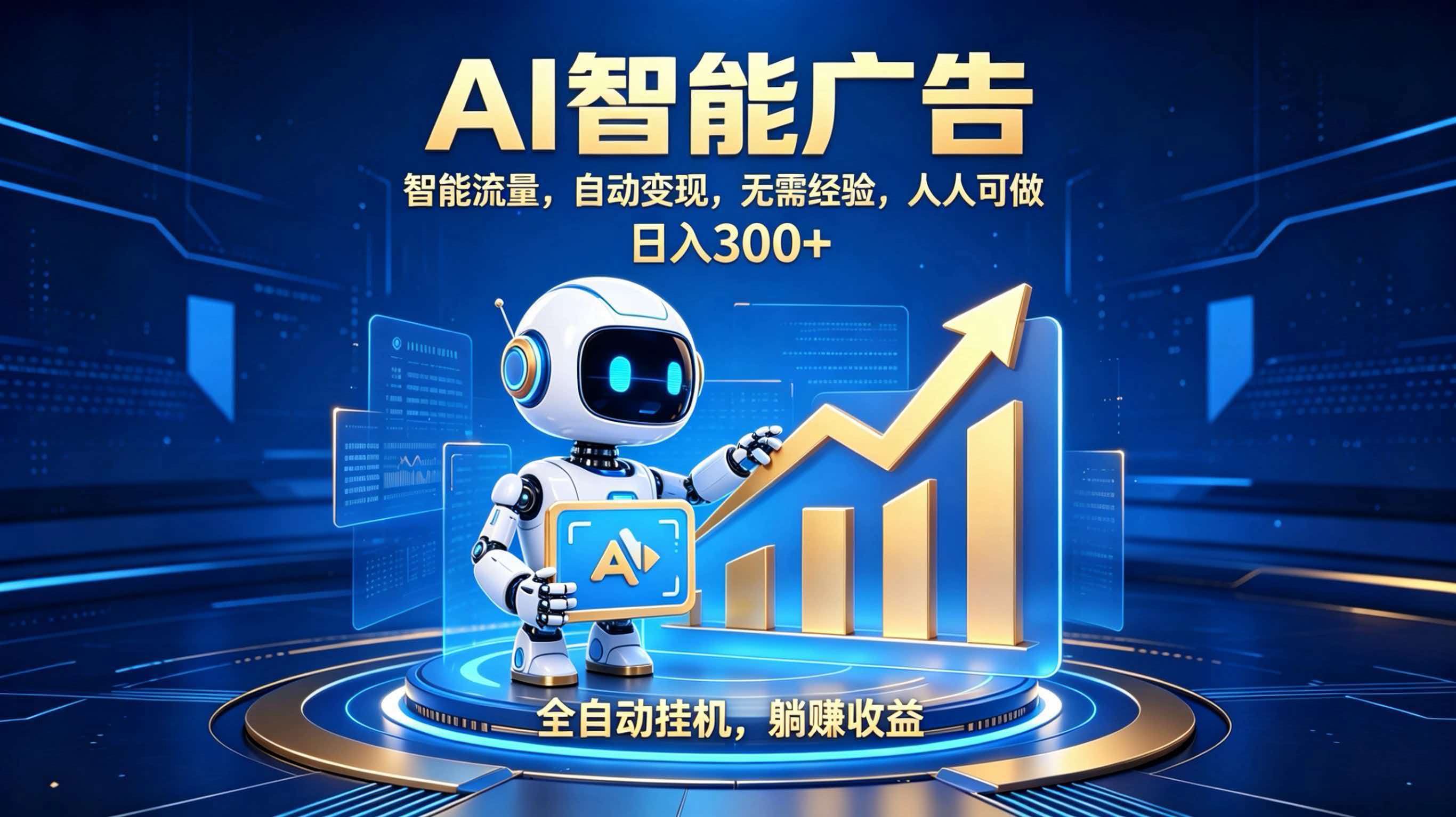 轻资产新赛道，全自动AI广告，打造持续收益-冒泡网