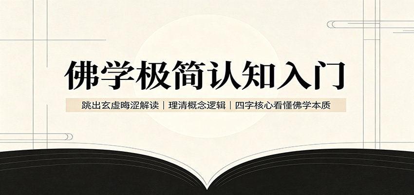 佛学极简认知入门：跳出玄虚晦涩解读，理清概念逻辑，四字核心看懂佛学本质-冒泡网
