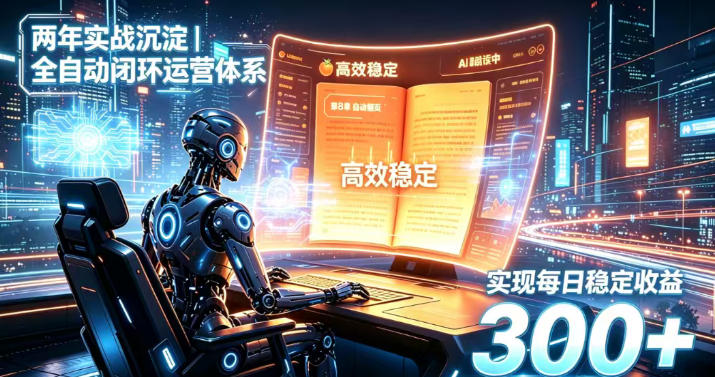 两年实战沉淀｜全自动闭环运营体系，实现每日稳定收益300+【揭秘】-冒泡网