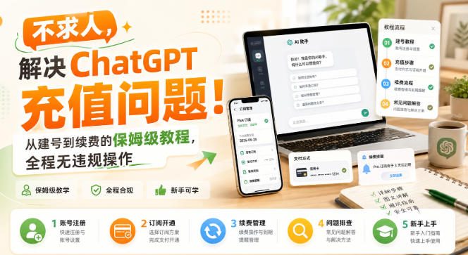 不求人，解决ChatGPT充值问题！从建号到续费的保姆级教程，全程无违规操作-冒泡网