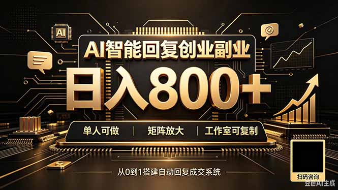 全自动AI挂机创业｜个人副业→工作室全链路扶持-冒泡网