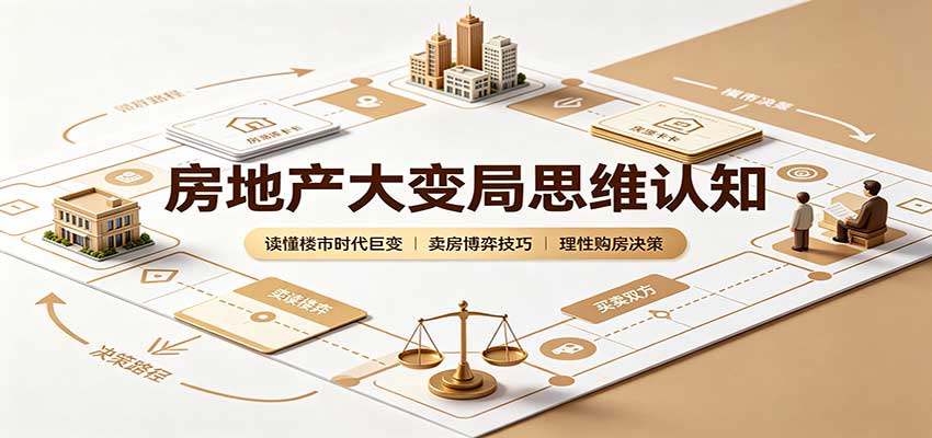 房地产大变局思维认知：读懂楼市时代巨变，卖房博弈技巧，理性购房决策-冒泡网