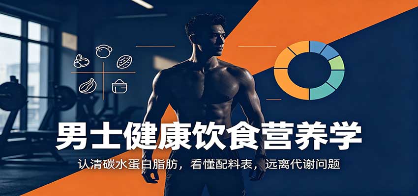 男士健康饮食营养学：认清碳水蛋白脂肪，看懂配料表，远离代谢问题-冒泡网