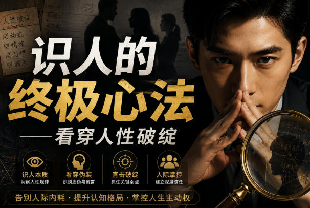付费文章：识人的终极心法——看穿人性破绽-冒泡网