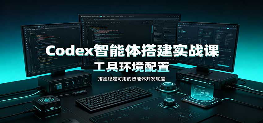 Codex智能体搭建实战课：工具环境配置，自定义技能开发，多业务自动化教学-冒泡网