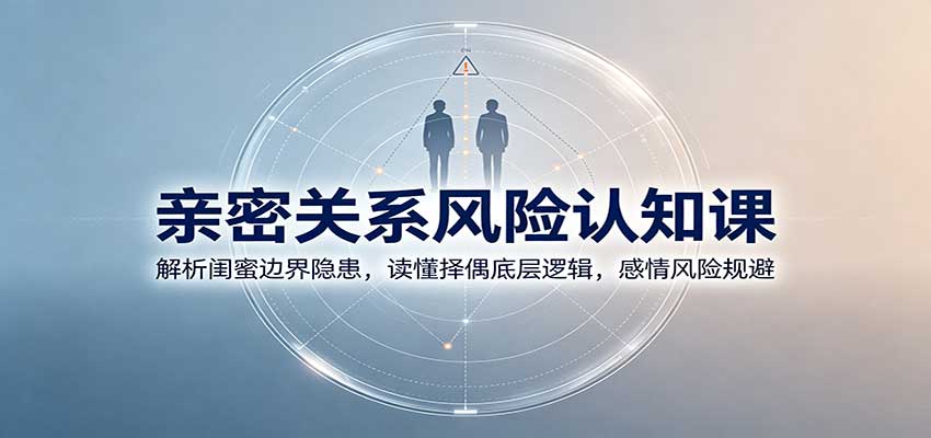 亲密关系风险认知课：解析闺蜜边界隐患，读懂择偶底层逻辑，感情风险规避-冒泡网