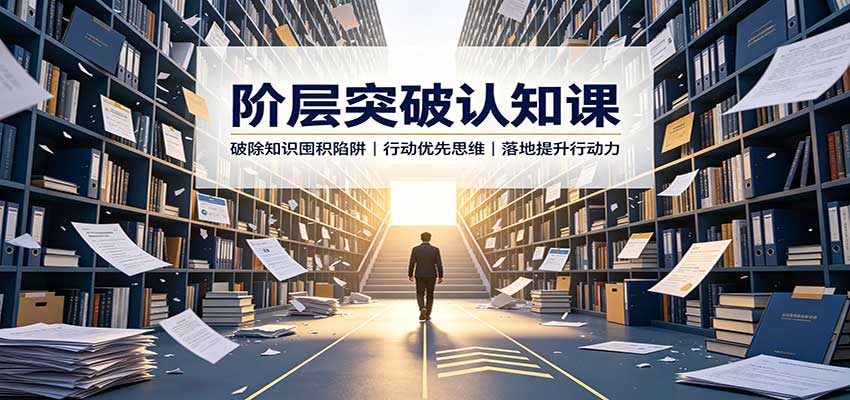 阶层突破认知课：破除知识囤积陷阱，行动优先思维，落地提升行动力-冒泡网
