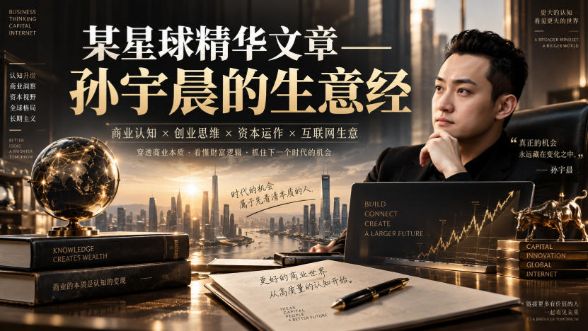 某星球精华文章——孙宇晨的生意经-冒泡网