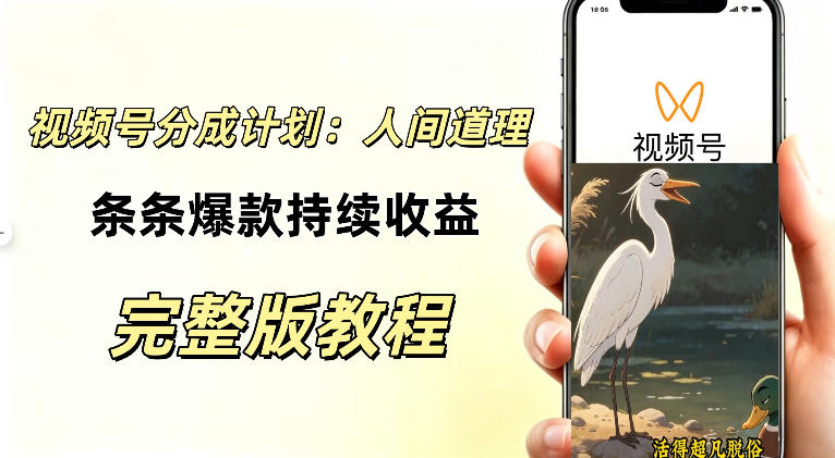 视频号新玩法之AI动漫画风励志视频，不用会画画、不用拍摄，持续化收益，详细拆解-冒泡网