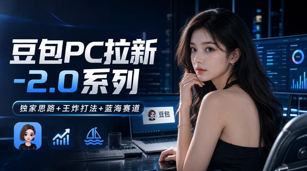 豆包PC拉新2.0系列-独家思路+王炸打法+蓝海赛道-冒泡网