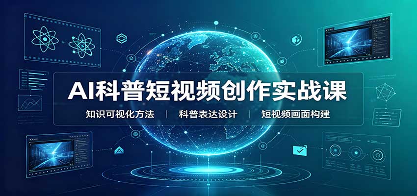 AI科普短视频创作实战课：配套要点文档，文案与视频提示词模板教学-冒泡网