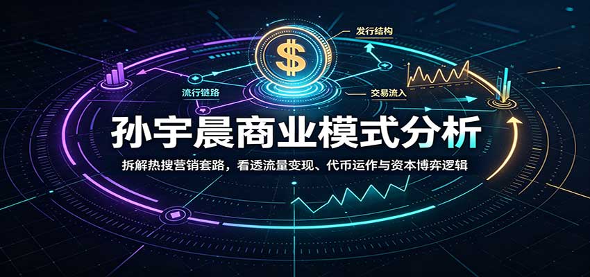 孙宇晨商业模式分析：拆解热搜营销套路，看透流量变现、代币运作与资本博弈逻辑-冒泡网