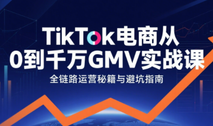 三千老师·TikTok电商从0到千万GMV实战课-冒泡网