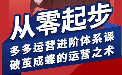 海神·拼多多运营进阶系统课(更新9月)-冒泡网