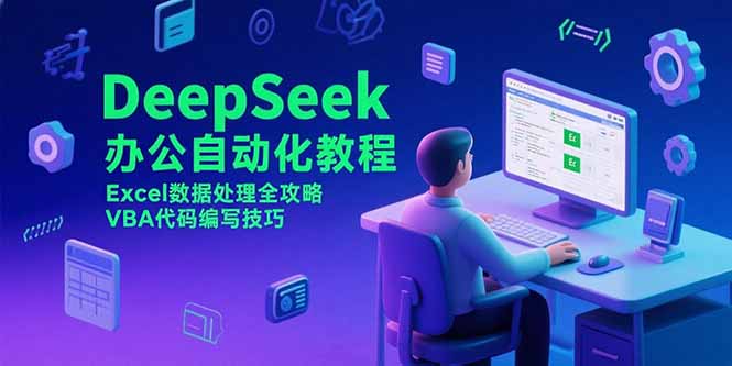 DeepSeek办公自动化教程，Excel数据处理全攻略，VBA代码编写技巧-冒泡网