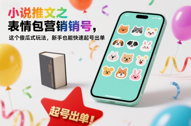 小说推文之表情包营销号，这个傻瓜式玩法，新手也能快速起号出单-冒泡网