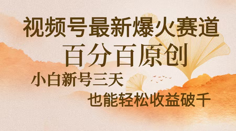 视频号最新爆火赛道，中老年粉深信不疑，百分百原创，新号三天收益轻松...-冒泡网