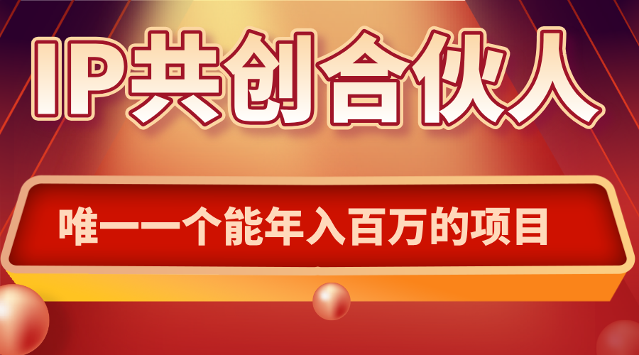如何通过IP共创合伙人一起合伙“卖项目”-冒泡网