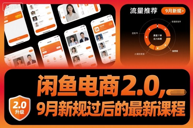 闲鱼电商2.0，9月新规过后的最新课程-冒泡网