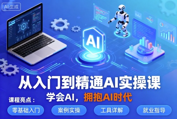 从入门到精通AI实操课，学会AI，拥抱AI时代-冒泡网