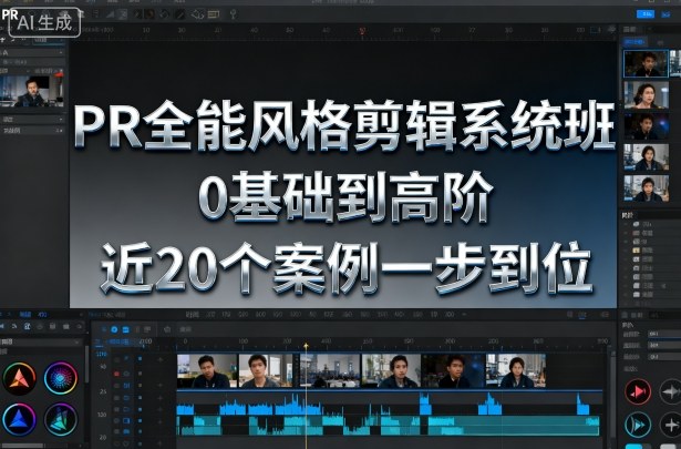 PR全能风格剪辑系统班，0基础到高阶，近20个案例一步到位-冒泡网