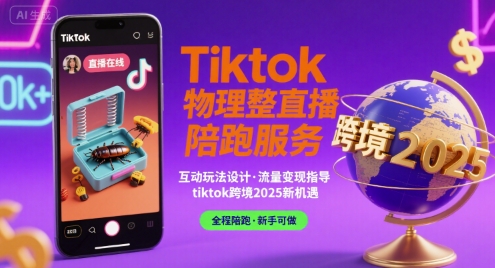 Tiktok物理整蛊直播陪跑服务-tiktok跨境2025-冒泡网