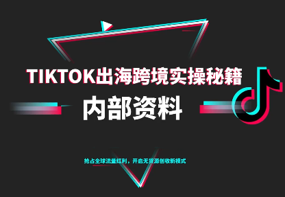 TikTok跨境电商0-1搭建运营(更新10月)-冒泡网