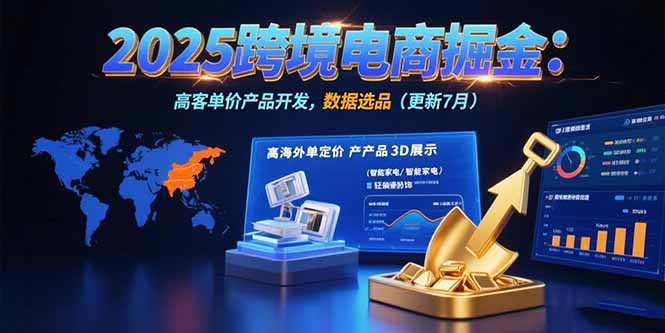 2025跨境电商掘金：蓝海市场定位，高客单价产品开发，数据选品(更新7月-冒泡网