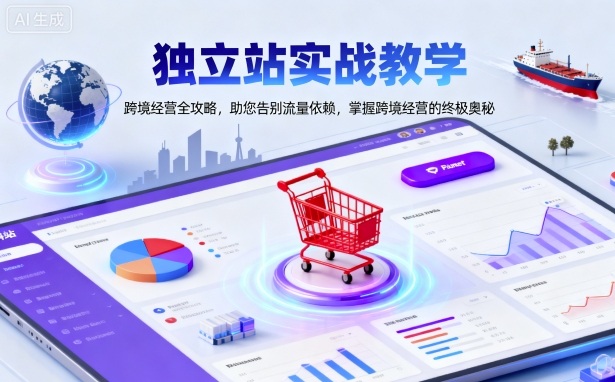 独立站实战教学，跨境经营全攻略，助您告别流量依赖，掌握跨境经营的终极奥-冒泡网