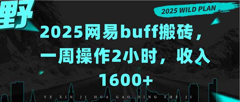 2025网易buff搬砖，一周操作2小时，收入1600+-冒泡网