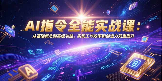 AI指令全能实战课：从基础概念到高级功能，实现工作效率和创造力双重提升-冒泡网