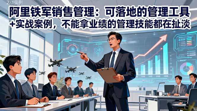 阿里铁军销售管理：可落地的管理工具+实战案例，不能拿业绩的管理都在扯淡-冒泡网