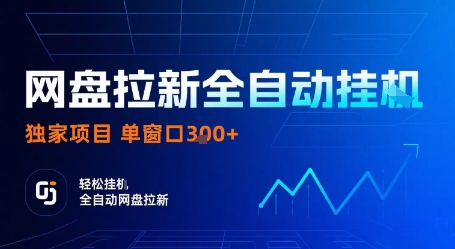 网盘拉新全自动挂G，独家项目，全自动运行完成拉新做任务，单窗口3张+【揭秘】-冒泡网