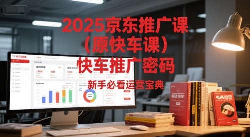 2025京东推广课(原快车课)解锁京东快车推广密码，新手必看运营宝典-冒泡网