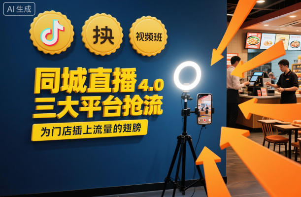 同城直播实操班4.0，三大平台抢流，为门店插上流量的翅膀-冒泡网